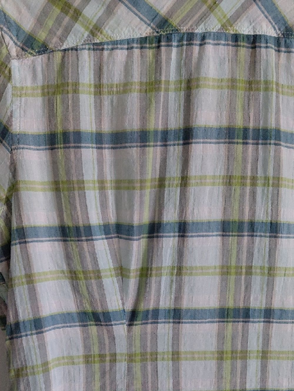Eddie Bauer Short Sleeve Plaid Shaped Fit Button Up Shirt Outdoor Gorpcore - Picture 11 of 15